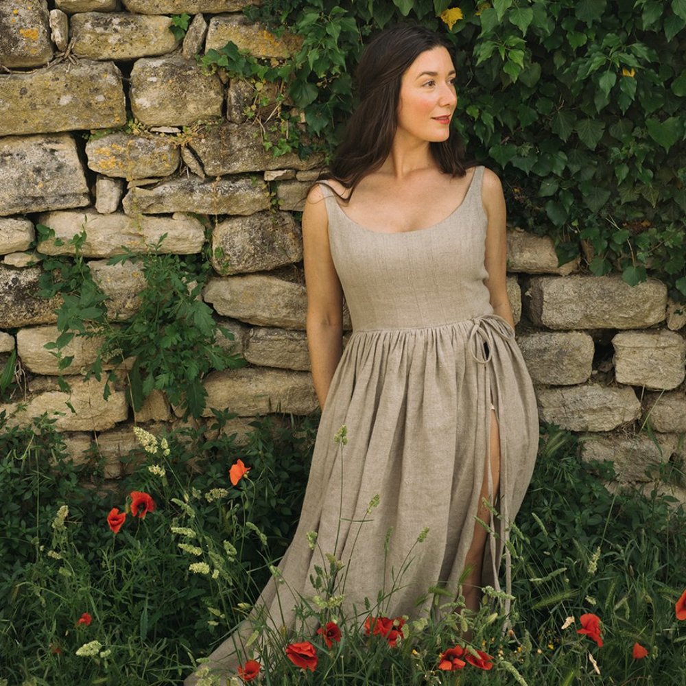 Luxe Provence - Jamie Beck Capsule Linen Dress - Size Small
